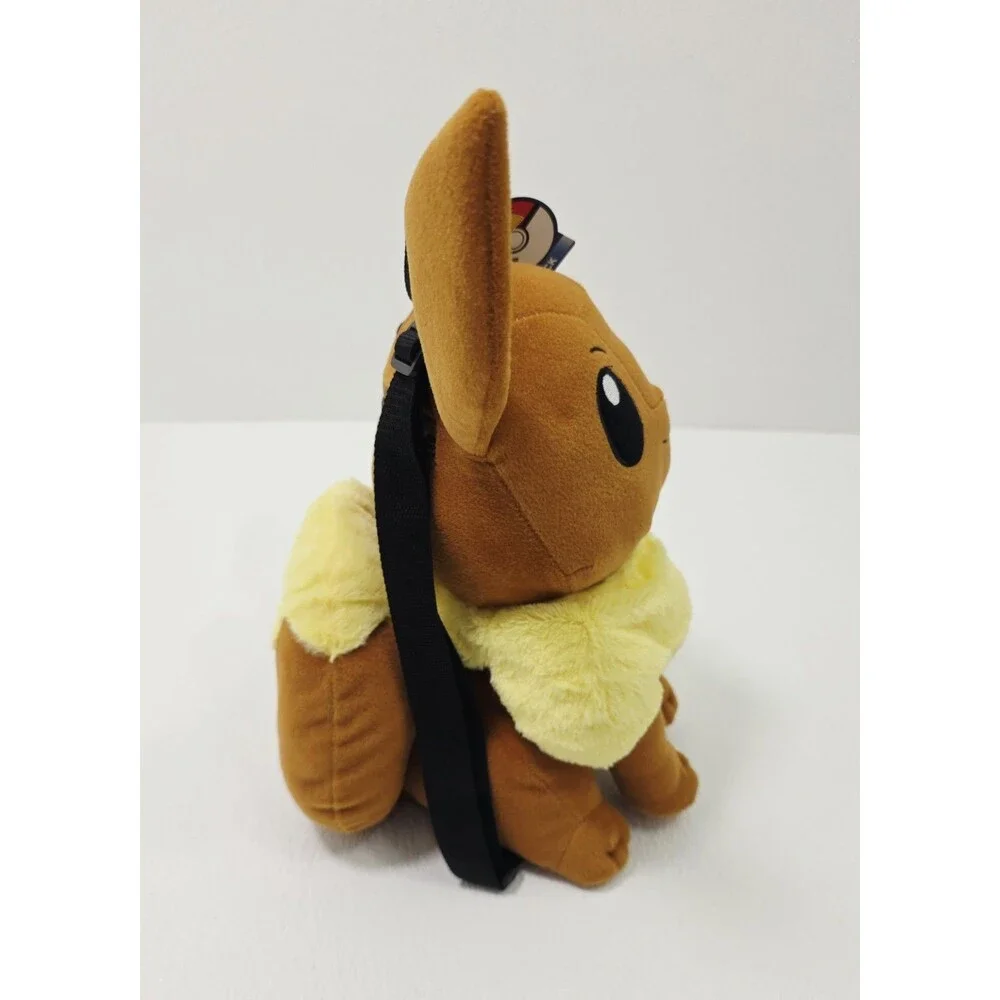 Pokemon Eevee 12” Plush Backpack Brown Tote Bag 2015 Collectable EUC With Tags